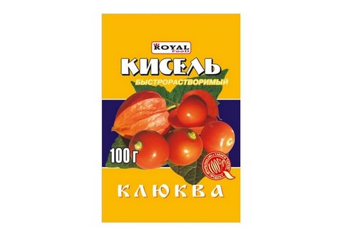 б Кисель 100г КЛЮКВА Казахстан (80)