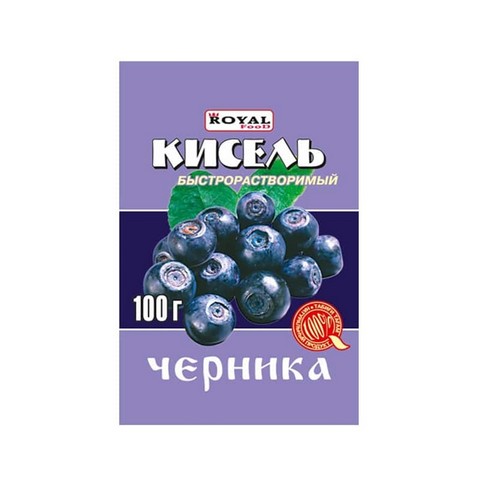 б Кисель 100г ЧЕРНИКА Казахстан (80)