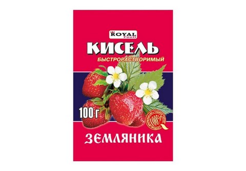 б Кисель 100г ЗЕМЛЯНИКА Казахстан (80)